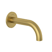 Kludi Bozz Излив настенный для ванны 16 см, цвет: брашированное золото 38505N0