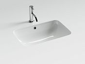 Ceramicanova Element Раковина под столешницу 54х36 см без отверстия с переливом, цвет: белый глянец CN7018