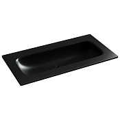 Ceramicanova Grace Раковина накладная 91х45,7 см, без перелива и отверстия, цвет: черный матовый CN7019MBwx