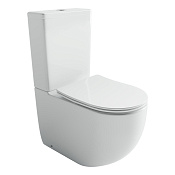 Ceramicanova Metropol Чаша для унитаза 36,5х62 см, смыв торнадо, с крышкой, цвет: белый глянцевый CN4001T-B