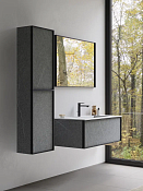 Verona Style Quadro Шкаф-пенал подвесной 40,5х150h см, 2 дверцы, петли спр/слев, цвет: sardo grigio QR302.L14