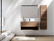 Verona Style Shape Шкаф-пенал подвесной 40х150h см, 2 дверцы, петли справа, цвет: walnut SH302R.W11