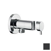 Almar Shut Off Шланговое подключение для лейки с держателем, цвет: matt black E095029.MB