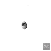 Almar High Flow Round Термостат для душа, внешняя часть на 1 потр, цвет: 316 brushed stainless steel E180231.316