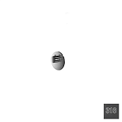 Almar High Flow Round Термостат для душа, внешняя часть на 1 потр., цвет: PVD brushed absolute black E180231.AB316