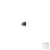 Almar High Flow Square Переключатель потоков с запорнымвентилем, внешняя часть, цвет: matt white E180321.MW