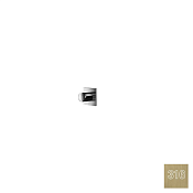 Almar High Flow Square Переключатель потоков с вентилем, внешняя часть, цвет: PVD brushed high brass E180381.HB316