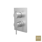 Almar Core Square Смеситель для душа внешняя часть на 2 потребит., цвет: 316 PVD brushed high brass E186584.HB316