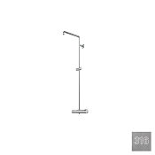 Almar Shower Columns Душевая система с термостататом, без душа, цвет: 316 brushed stainless steel E404000.316