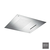 Almar Square 500 Потолочный душ 49,8х49,8 см, встраиваемый, 2 режима, цвет: 316 brushed gun metal E044109.GM316
