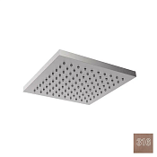 Almar Square Верхний душ без кронштейна 20х20 см, 1 режим, цвет: 316 PVD brushed copper E044209.CO316