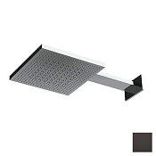 Almar Velvet 300 Верхний душ с кронштейном настенным 30х30 см, 2 режима, цвет: polished deep black E044277.DB