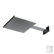 Almar Velvet 300 Верхний душ с кронштейном настенным 30х30 см, 2 реж., цвет: matt white E044277.MW