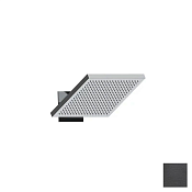 Almar Velvet Верхний душ с кронштейном настенным 23,4х25,4 см, 1 режим, цвет: brushed absolute black E044300.AB