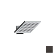 Almar Velvet Верхний душ с кронштейном настенным 23,4х25,4 см, 1 режим, цвет: polished deep black E044300.DB