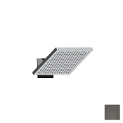 Almar Velvet Верхний душ с кронштейном настенным 23,4х25,4 см, 1 режим, цвет: PVD brushed gun metal E044300.GM