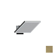 Almar Velvet Верхний душ с кронштейном настенным 23,4х25,4 см, 1 режим, цвет: PVD brushed high brass E044300.HB