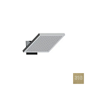 Almar Velvet Верхний душ с кронштейном настенным 23,4х25,4 см, 1 режим, цвет: 316 brushed high brass E044300.HB316