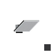 Almar Velvet Верхний душ с кронштейном настенным 23,4х25,4 см, 1 режим, цвет: matt black E044300.MB