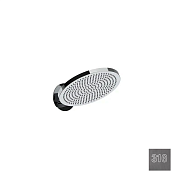 Almar Velvet Верхний душ с кронштейном настенным d23,2 см, 1 режим, цвет: 316 PVD brushed gun metal E044301.GM316