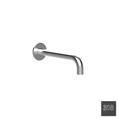 Almar Round Излив настенный для ванны 24 см, цвет: 316 PVD brushed absolute black E098012.AB316