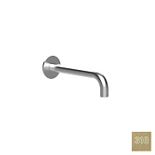 Almar Round Излив настенный для ванны 24 см, цвет: 316 PVD brushed high brass E098012.HB316