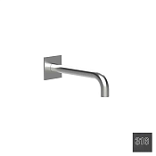 Almar Square Излив настенный для ванны 24 см, цвет: 316 PVD brushed absolute black E098013.AB316