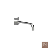 Almar Square Излив настенный для ванны 24 см, цвет: 316 PVD brushed copper E098013.CO316