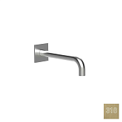 Almar Square Излив настенный для ванны 24 см, цвет: 316 PVD brushed high brass E098013.HB316