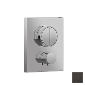 Almar Core Square Термостат для душа, внешняя часть на 2 потребителя, цвет: PVD polished deep black E176682.DB