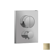 Almar Core Square Термостат для душа, внешняя часть на 2 потребителя, цвет: PVD polished gold E176682.GO