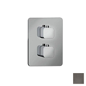 Almar Core Kuky Термостат для душа, внешняя часть на 2 потребителя, цвет: PVD brushed gun metal E176812.GM