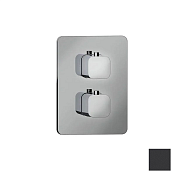 Almar Core Kuky Термостат для душа, внешняя часть на 2 потребителя, цвет: matt black E176812.MB