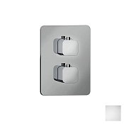 Almar Core Kuky Термостат для душа, внешняя часть на 2 потребителя, цвет: matt white E176812.MW