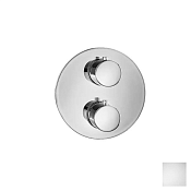 Almar Core Round Термостат для душа, внешняя часть на 2 потребителя, цвет: matt white E176832.MW