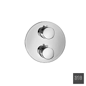 Almar Core Round Термостат для душа, внешняя часть на 3 потребит, цвет: 316 brushed absolute black E176833.AB316