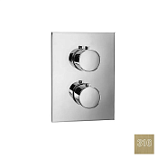 Almar Core Square Термостат для душа, внешняя часть на 2 потребителя, цвет: 316 brushed high brass E176882.HB316