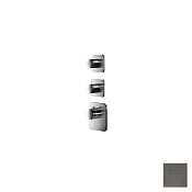 Almar High Flow Kuky Термостат для душа, внешняя часть на 2 потребителя, цвет: PVD brushed gun metal E180002.GM