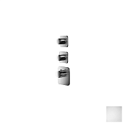 Almar High Flow Kuky Термостат для душа, внешняя часть на 2 потребителя, цвет: matt white E180002.MW