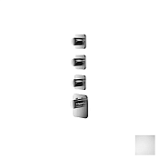 Almar High Flow Kuky Термостат для душа, внешняя часть на 3 потребителя, цвет: matt white E180003.MW