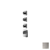 Almar High Flow Kuky Термостат для душа, внешняя часть на 3 потребителя, цвет: nickel brushed E180003.NB