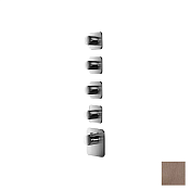 Almar High Flow Kuky Термостат для душа, внешняя часть на 4 потребителя, цвет: PVD brushed copper E180004.CO