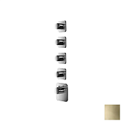 Almar High Flow Kuky Термостат для душа, внешняя часть на 4 потребителя, цвет: PVD polished gold E180004.GO