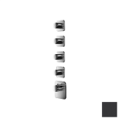 Almar High Flow Kuky Термостат для душа, внешняя часть на 4 потребителя, цвет: matt black E180004.MB