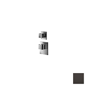 Almar High Flow Square Термостат для душа, внешняя часть на 1 потребитель, цвет: polished deep black E180021.DB