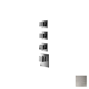 Almar High Flow Square Термостат для душа, внешняя часть на 3 потребителя, цвет: nickel brushed E180023.NB