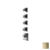 Almar High Flow Square Термостат для душа, внешняя часть на 4 потребителя, цвет: PVD polished gold E180024.GO