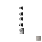 Almar High Flow Square Термостат для душа, внешняя часть на 4 потребителя, цвет: nickel brushed E180024.NB