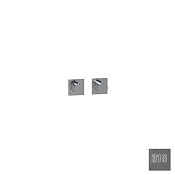 Almar Modular Square Термостат для душа, внешняя часть на 2 потребителя, цвет: 316 brushed gun metal E180182.GM316