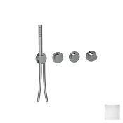 Almar Push Round Термостат для душа, внешняя часть на 2 потребителя, цвет: matt white E180433.MW